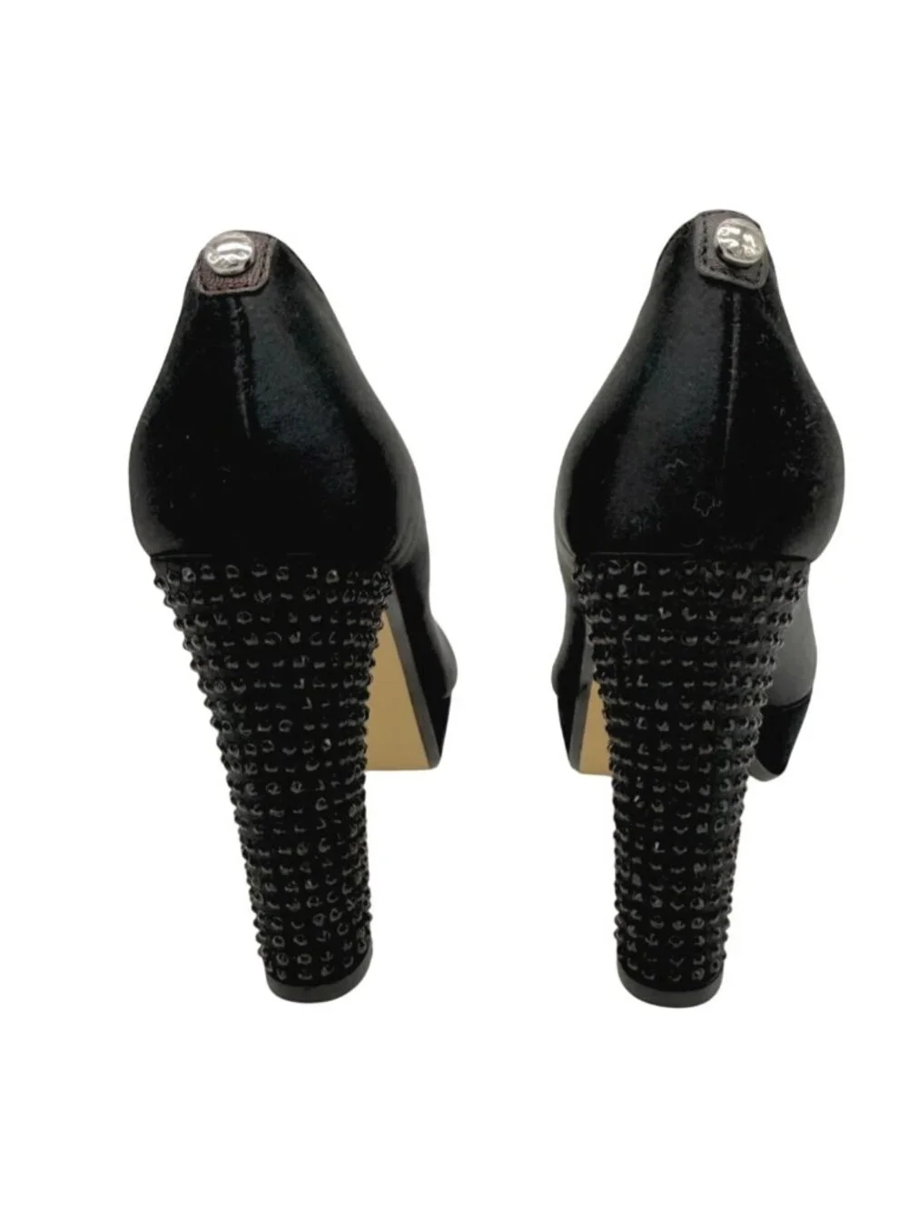Michael Kors Nadia pumps Black Rhinestone embellished heel - Size 5